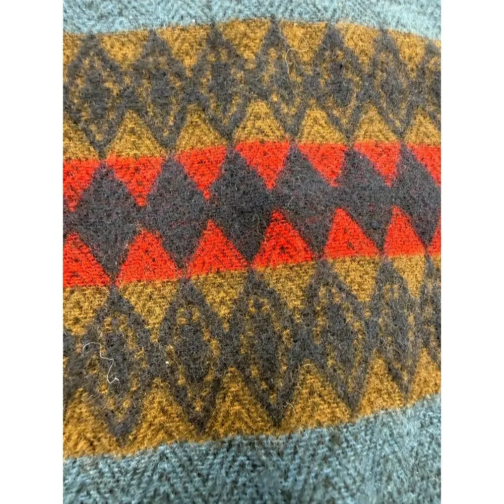 V. Fraas Cashmink Vintage Scarf West Germany Herringbone Stripe